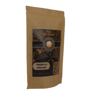 Tremella (trzęsak morszczynowaty) – grzyb mielony w proszku 100 g, opakowanie Pan Boczniak