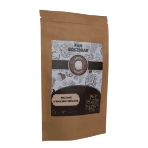 Maitake żagwica listkowata proszek 100 g Maitake (żagwica listkowata) – grzyb mielony w proszku 100 g, opakowanie Pan Boczniak