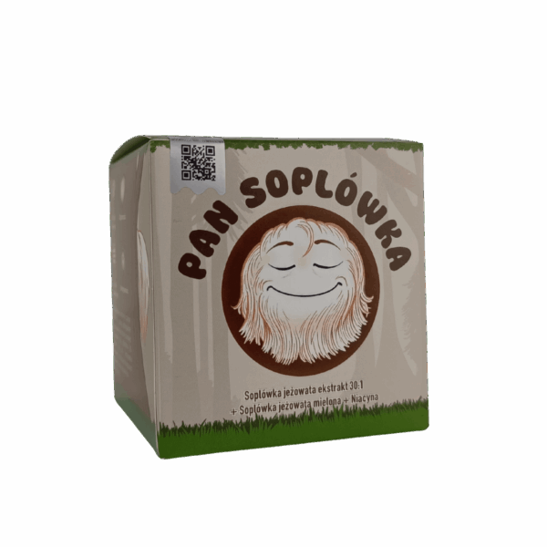 Pan Soplówka - Ekstrakt soplówka jeżowata 30:1 + mielona soplówka jeżowata + niacyna (B3)