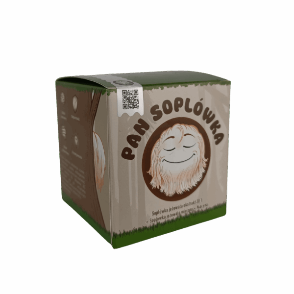 Pan Soplówka - Ekstrakt soplówka jeżowata 30:1 + mielona soplówka jeżowata + niacyna (B3)